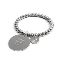 Bracciale 10 Buoni Propositi Donna in Acciaio DA OGGI ME LA TIRO